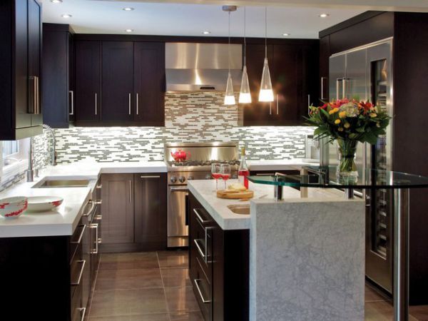 Cocinas integrales modernas grandes y pequeñas Imagenes de cocinas hechas sencillas