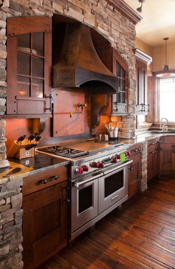 Fotos y modelos de cocinas rusticas de madera, piedra y ladrillo
