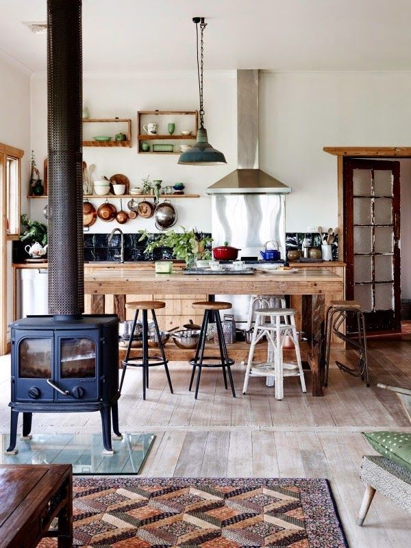 Fotos y modelos de cocinas rusticas de madera, piedra y ladrillo