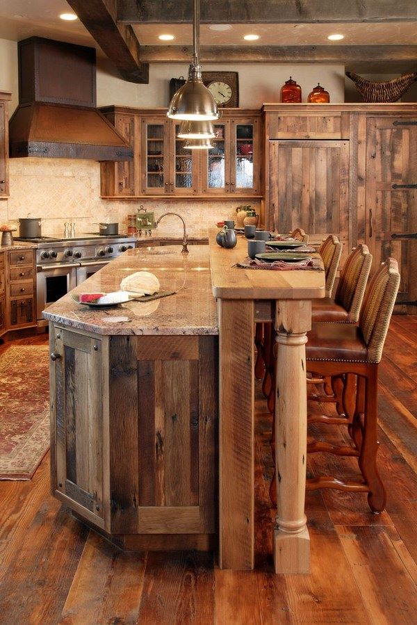 Fotos y modelos de cocinas rusticas de madera, piedra y ladrillo