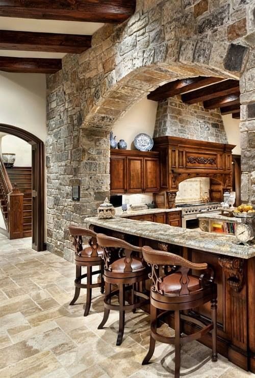 Cocinas Rústicas de madera, piedra, ladrillo y diseños espectaculares