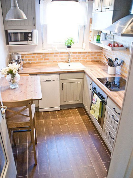 Por qué comprar muebles de madera para cocina? ideas para el 2017 Muebles de madera para casas pequeñas