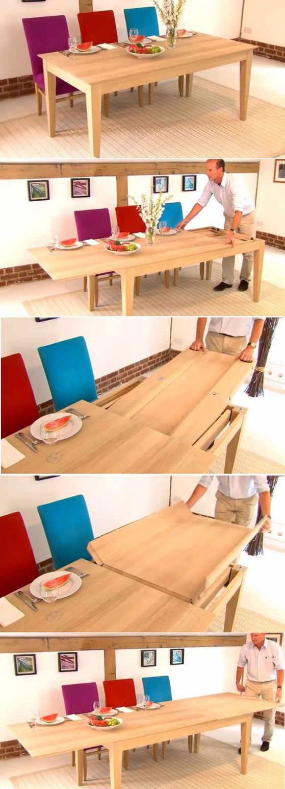 mesa de madera extensible
