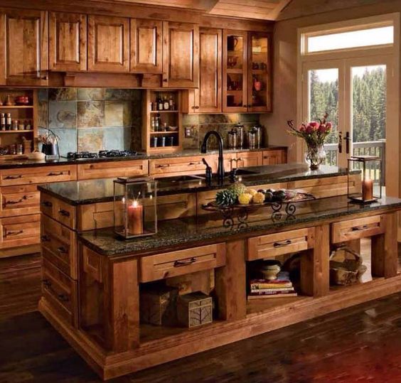 Muebles de madera para cocina Diseños rústicos, y