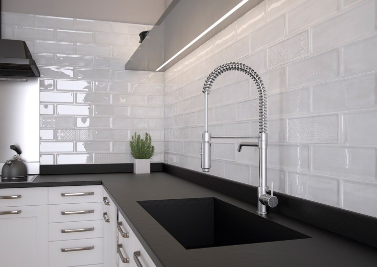 Decoracion Cocinas Azulejos Blancos Glaciar